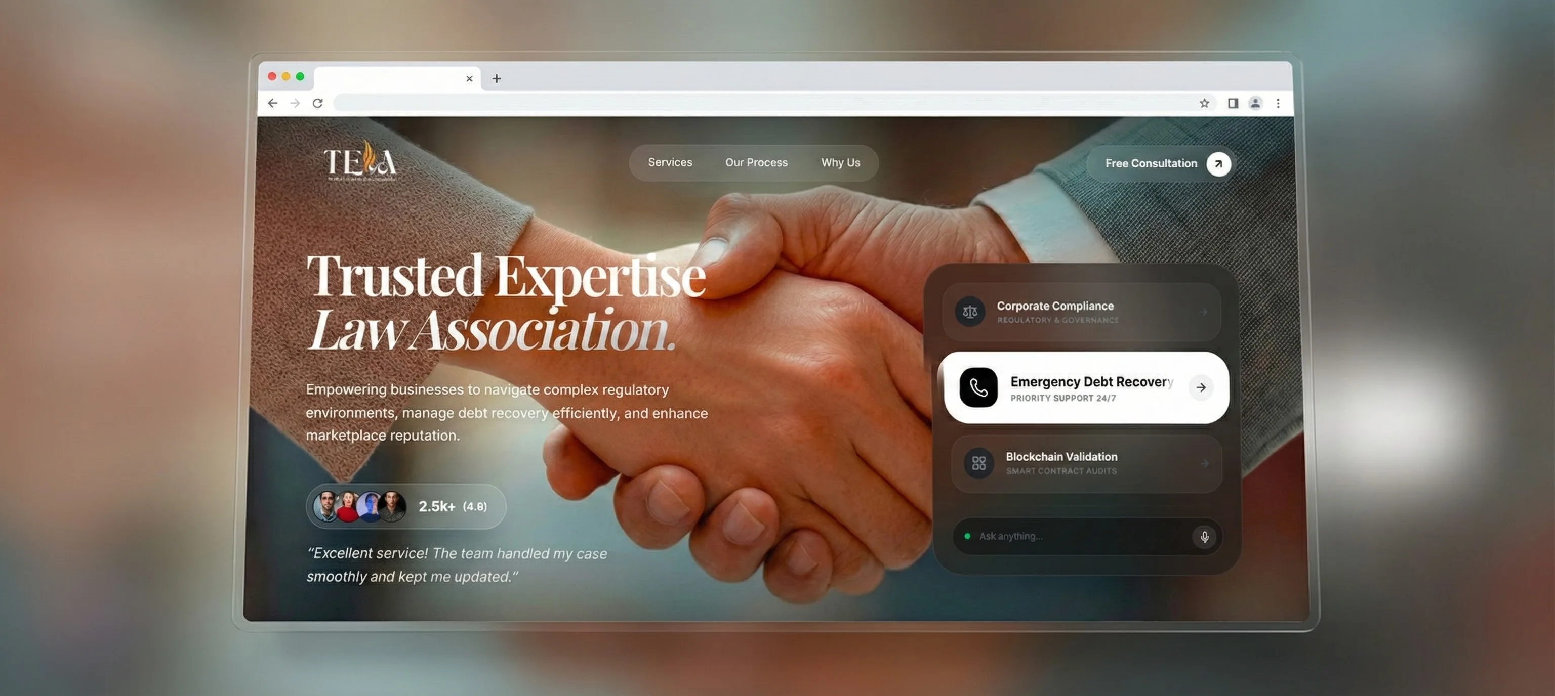 TELA interface screenshot