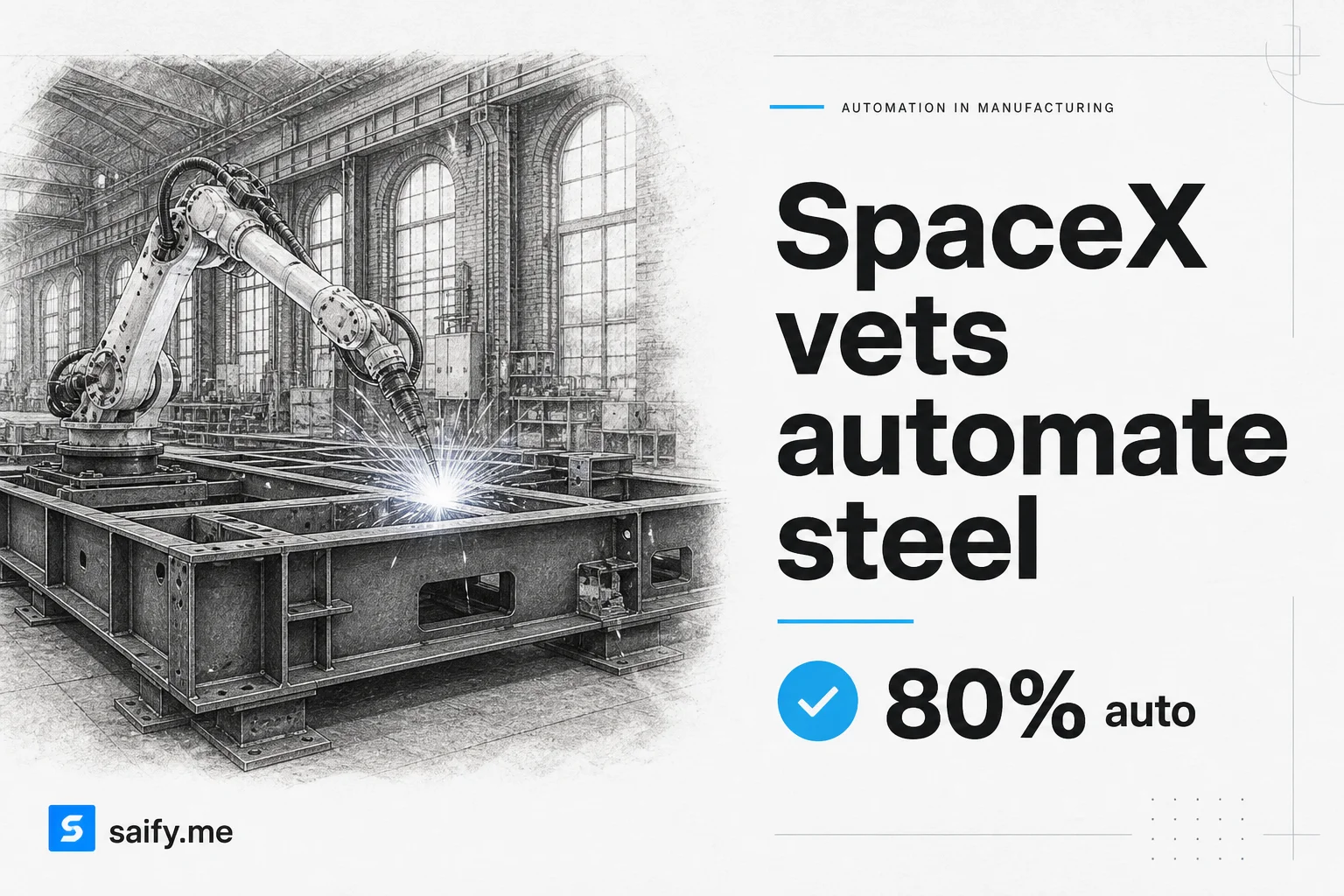 Three ex-SpaceX engineers opened a robot welding factory for AI data center steel