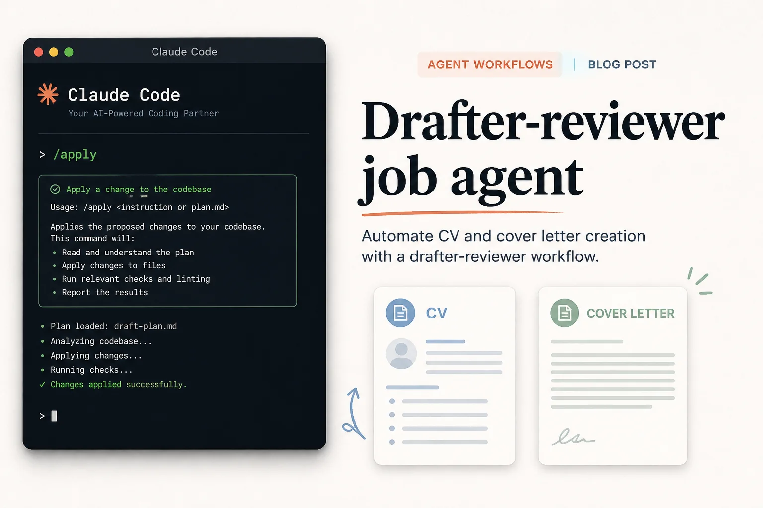 The 15k-star ai-job-search repo is a drafter-reviewer pattern worth stealing