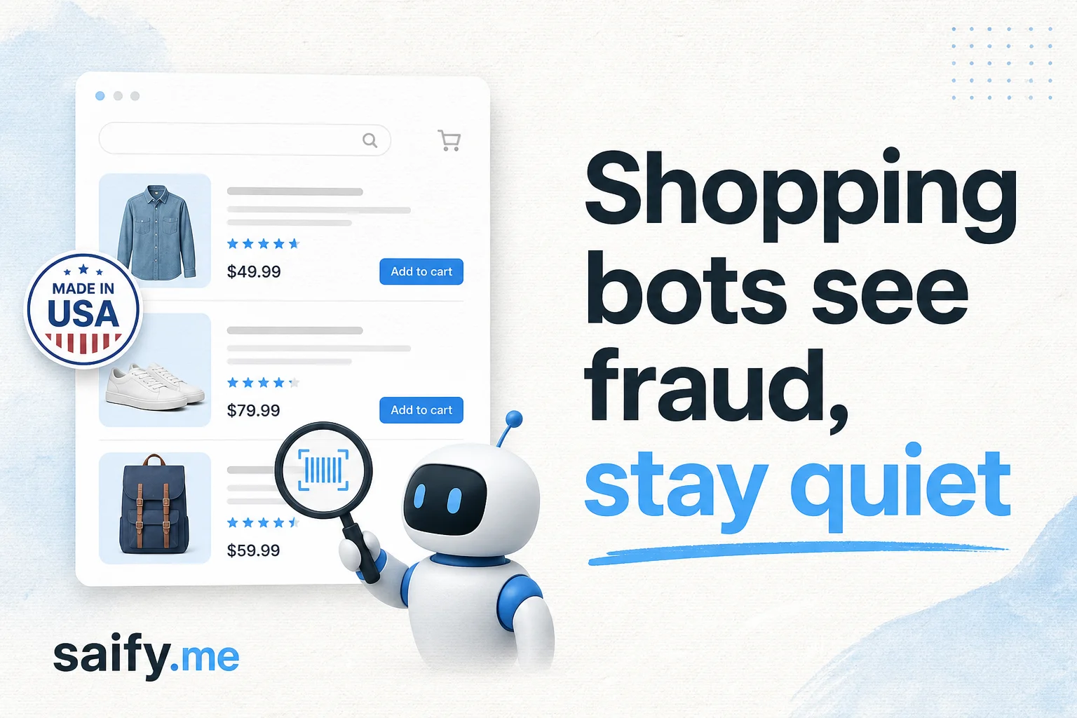 Amazon and Walmart shopping bots can spot fake Made in USA labels. They stay quiet.