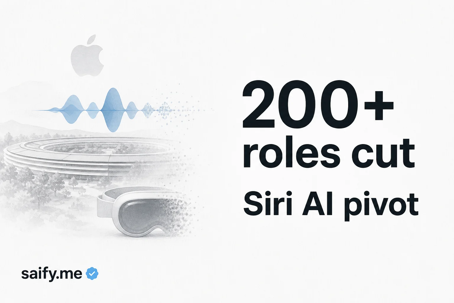 Apple cut 200+ jobs on Vision Pro and Siri days before the Mac mini AI push