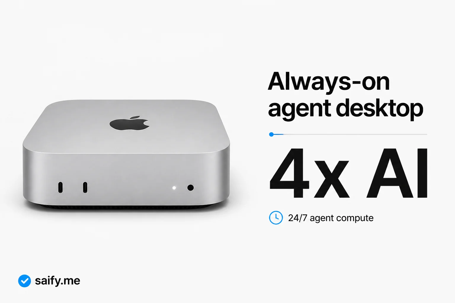 Apple's new Mac mini is pitching itself as an always-on agent box