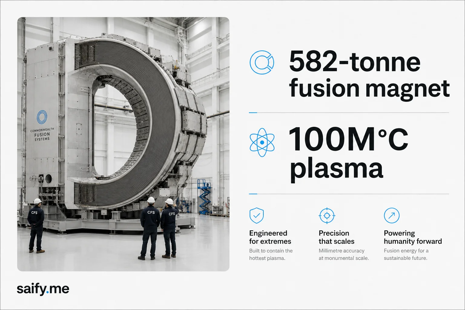 China's 582-tonne fusion magnet is heavier than a loaded 747