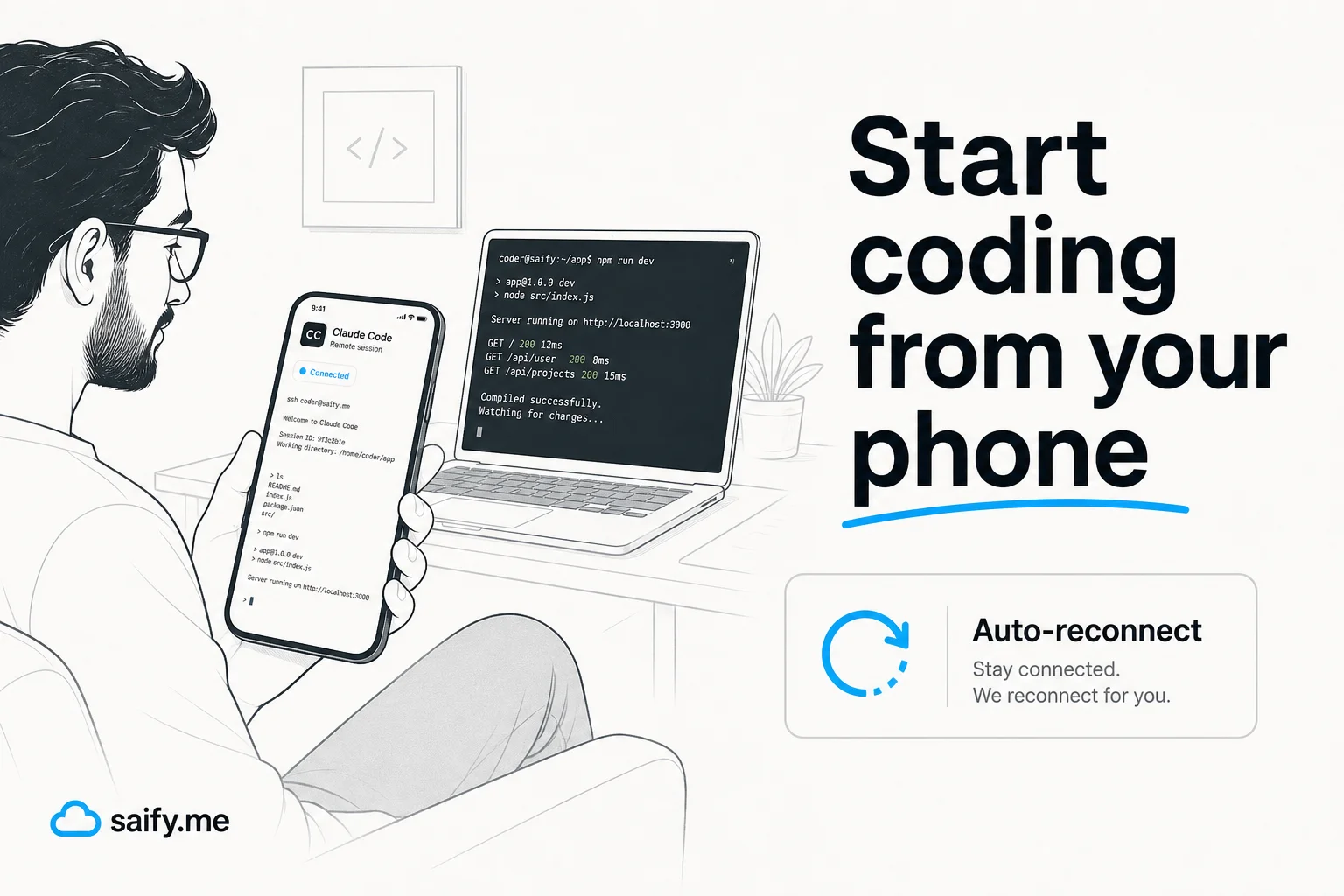 Claude Code remote control now starts sessions from your phone