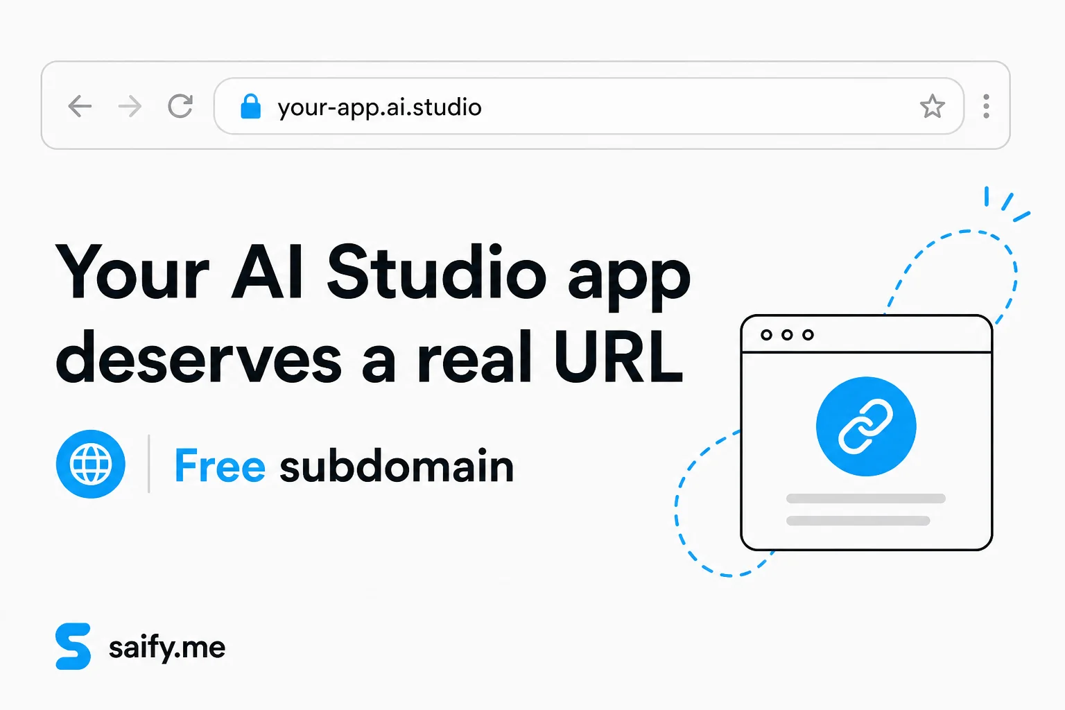 Google AI Studio apps can claim a free yourname.ai.studio URL now