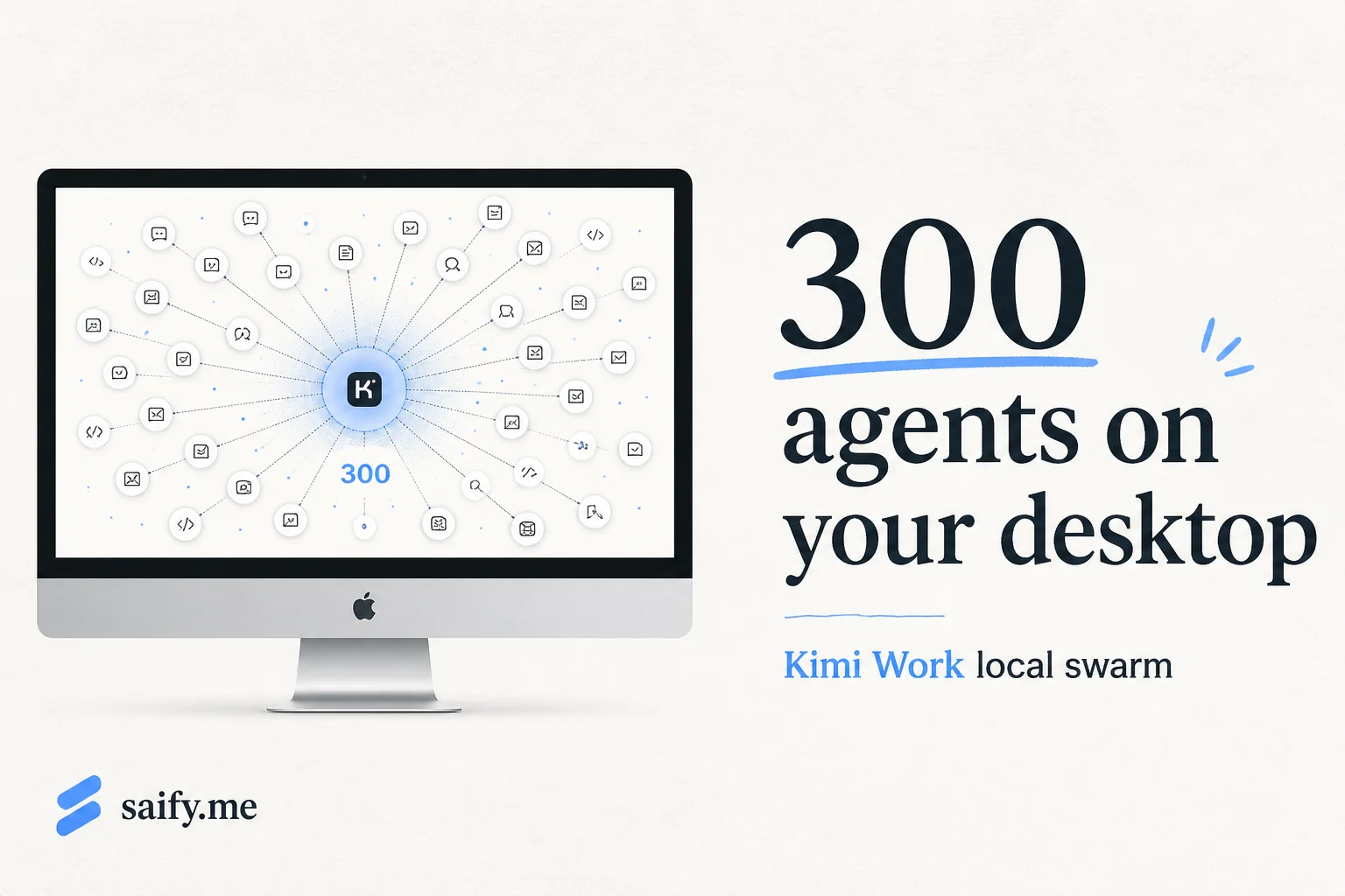 Kimi Work puts 300 parallel agents on your desktop, not in a cloud sandbox
