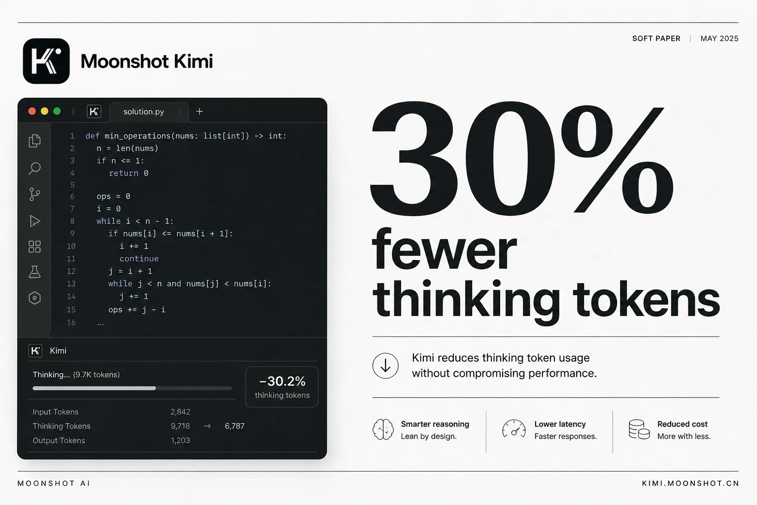 Kimi K2.7 Code thinks 30% less and still ships harder on long coding tasks