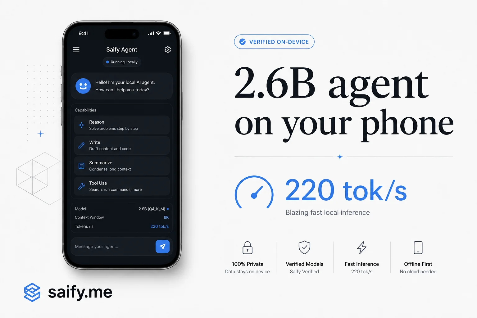Liquid AI's LFM2.5-2.6B runs a 128K agent on your phone at 30 tok/s