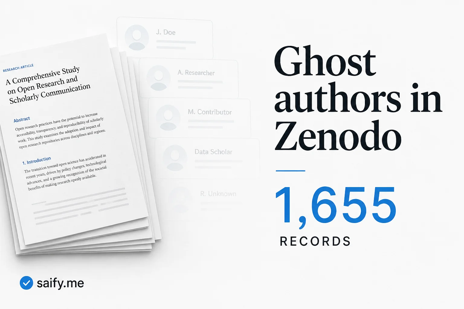 LLMs keep inventing the same fake experts, and Zenodo now has 1,655 ghost papers