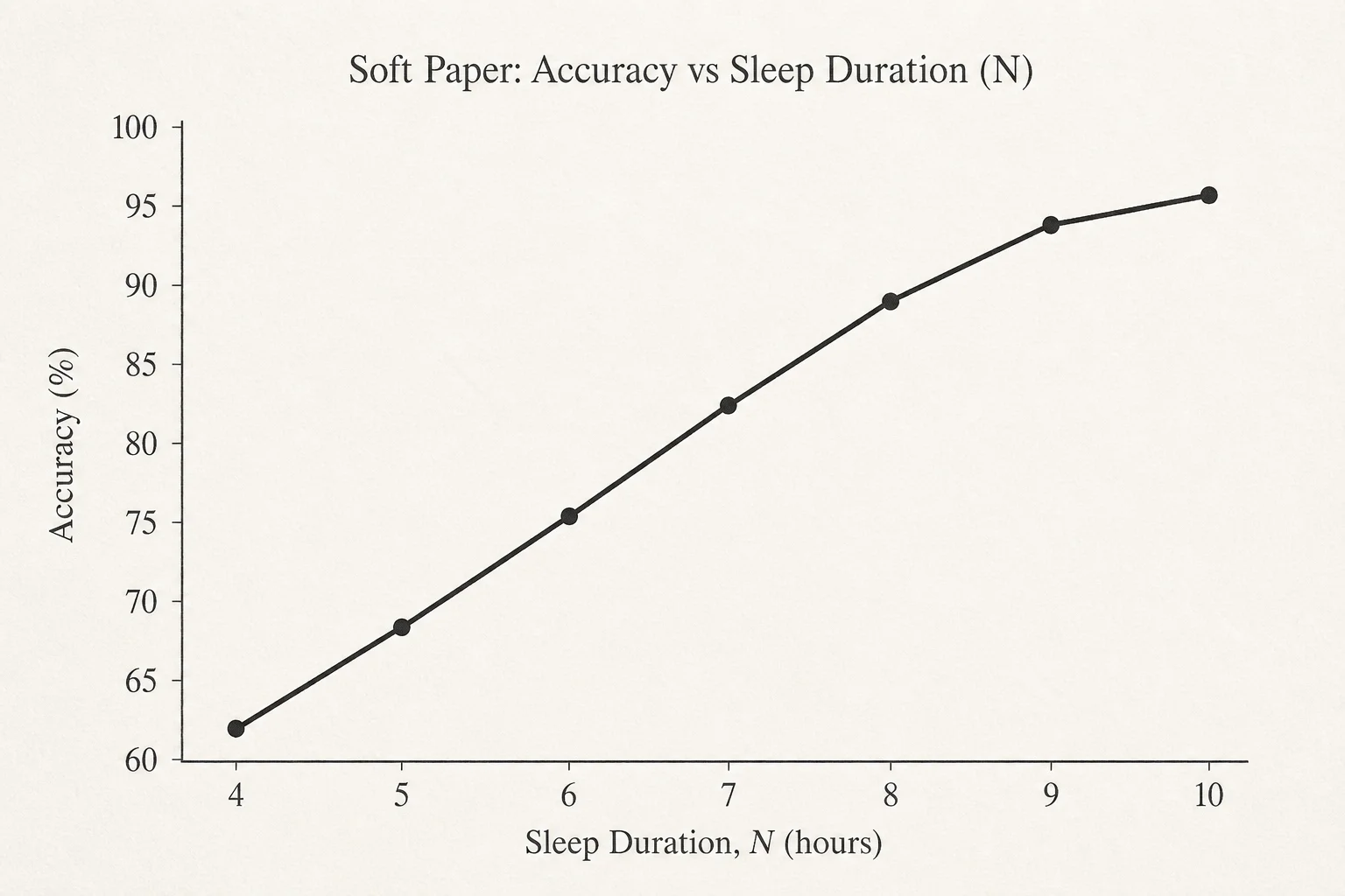 Accuracy improving as sleep duration N increases on multi-hop reasoning tasks