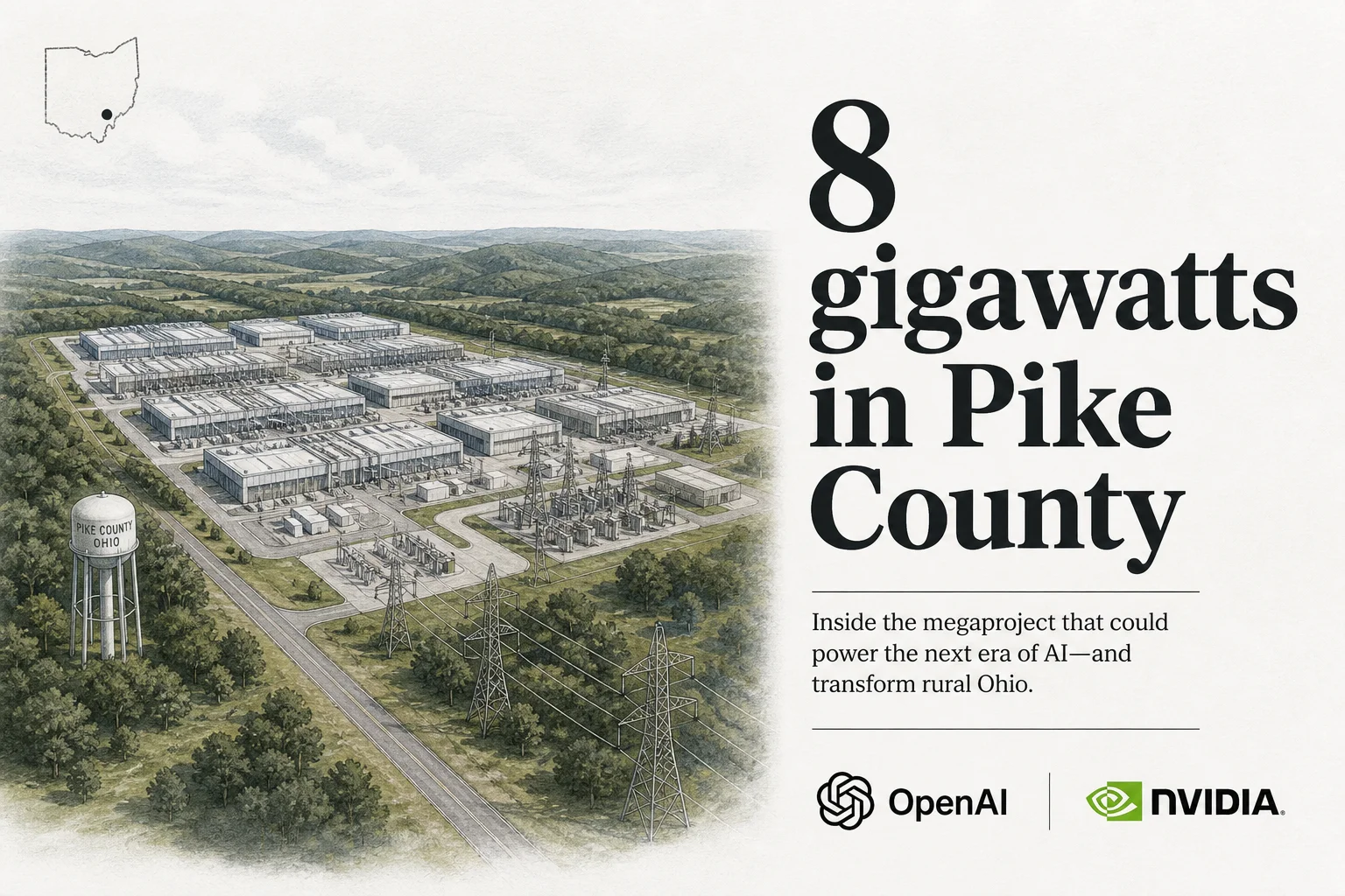 OpenAI and Nvidia are building 8 gigawatts of AI compute on a Cold War uranium site