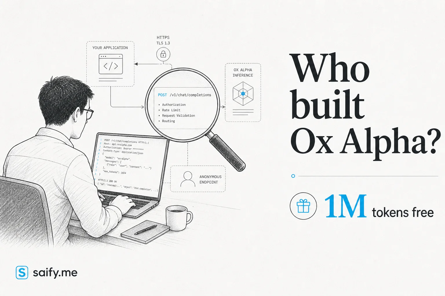 Ox Alpha is free on OpenRouter and nobody will say who built it