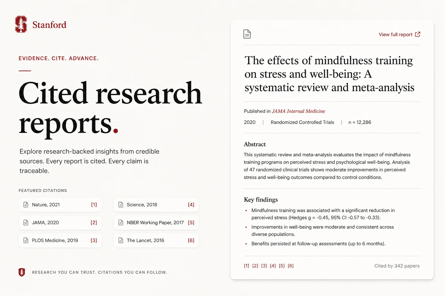 Stanford STORM turns any topic into a cited research report (31K GitHub stars)