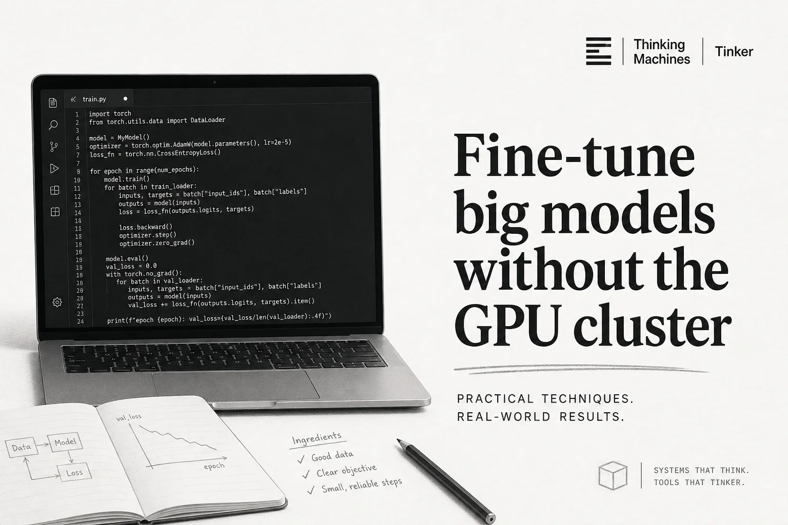 Tinker lets you fine-tune big models without owning the GPU cluster