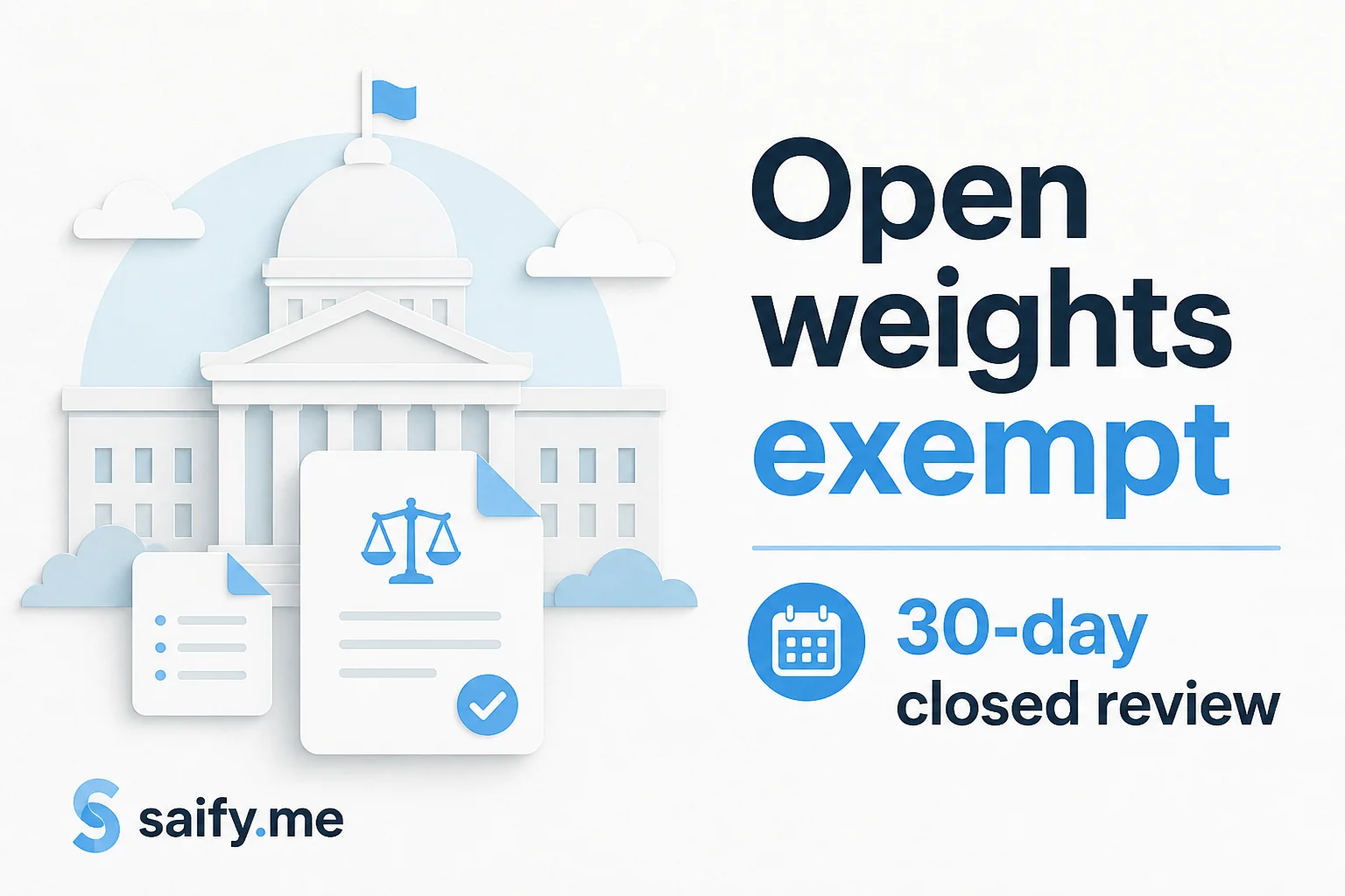 Trump's AI safety framework skips open weights. Closed labs still get a 30-day review.