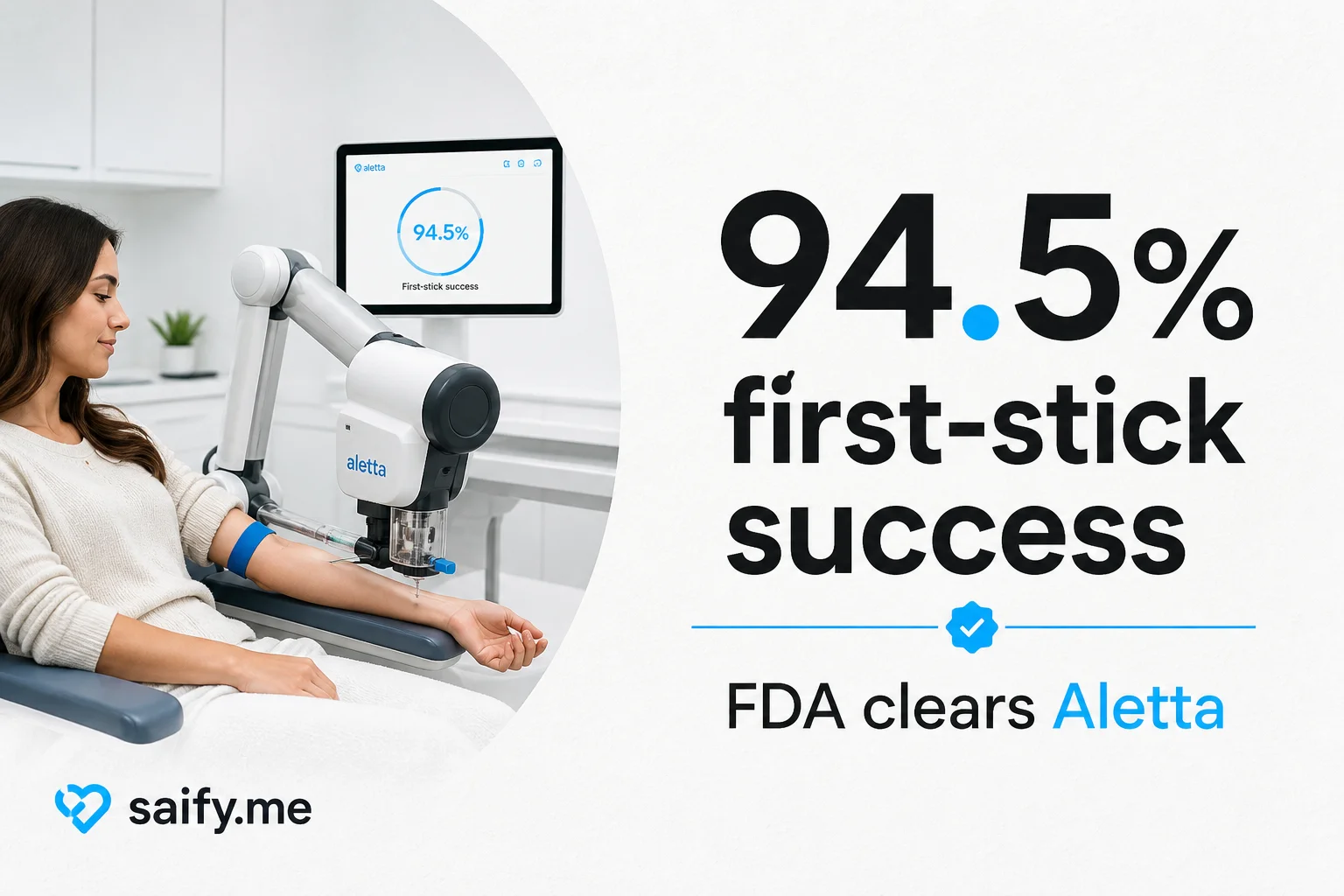 The FDA just cleared a robot that draws blood without a human holding the needle