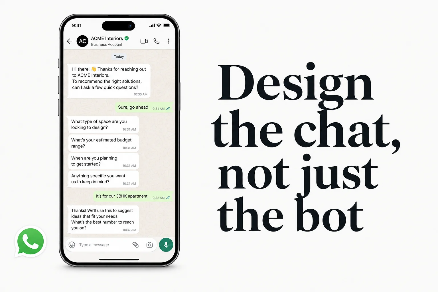 WhatsApp AI chatbot for business: design the conversation, not just the bot