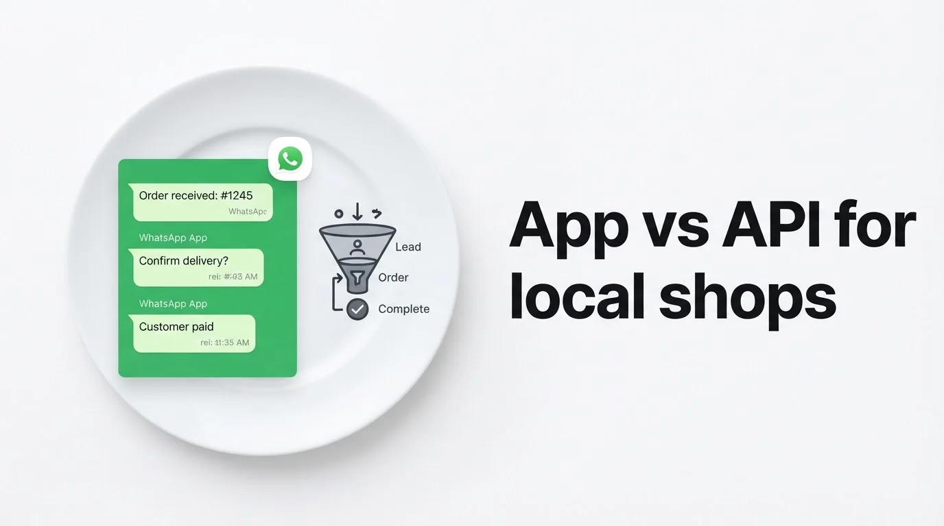 WhatsApp Business App vs API: what local operators should automate first