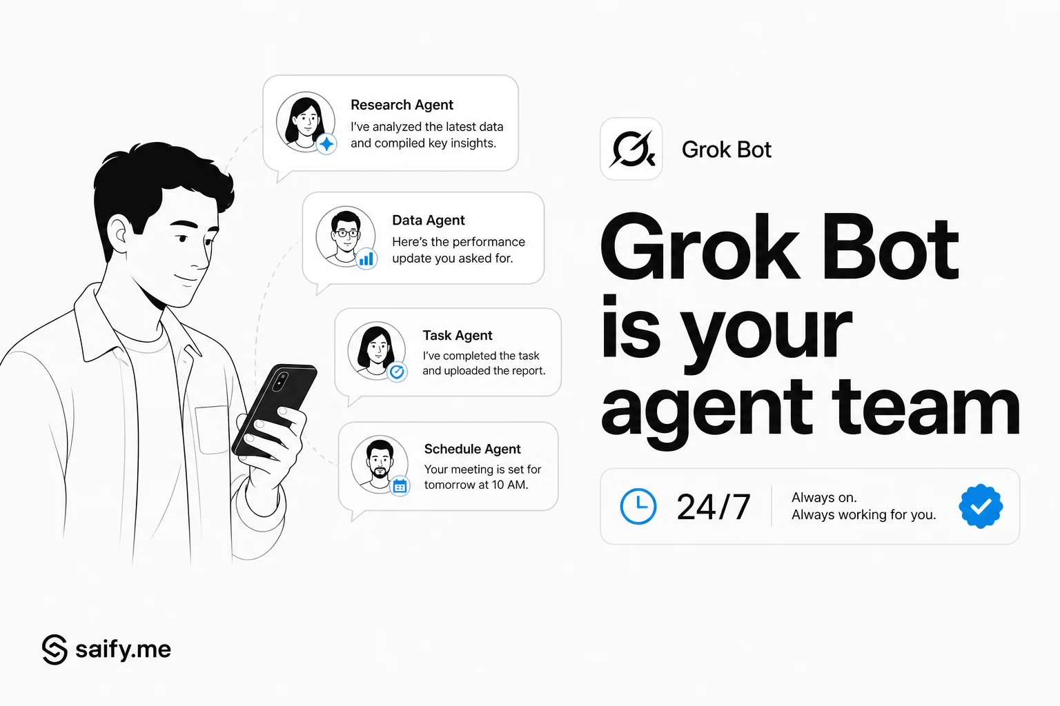 Grok Bot turns xAI into a group chat of always-on agent teammates