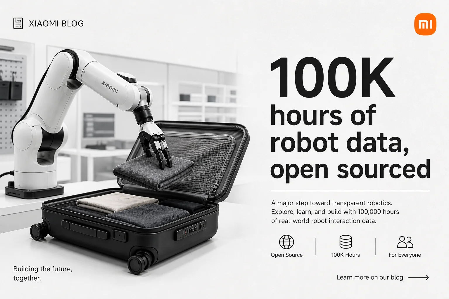 Xiaomi open-sourced 100K hours of robot training data. Here's what XR-1 actually ships.
