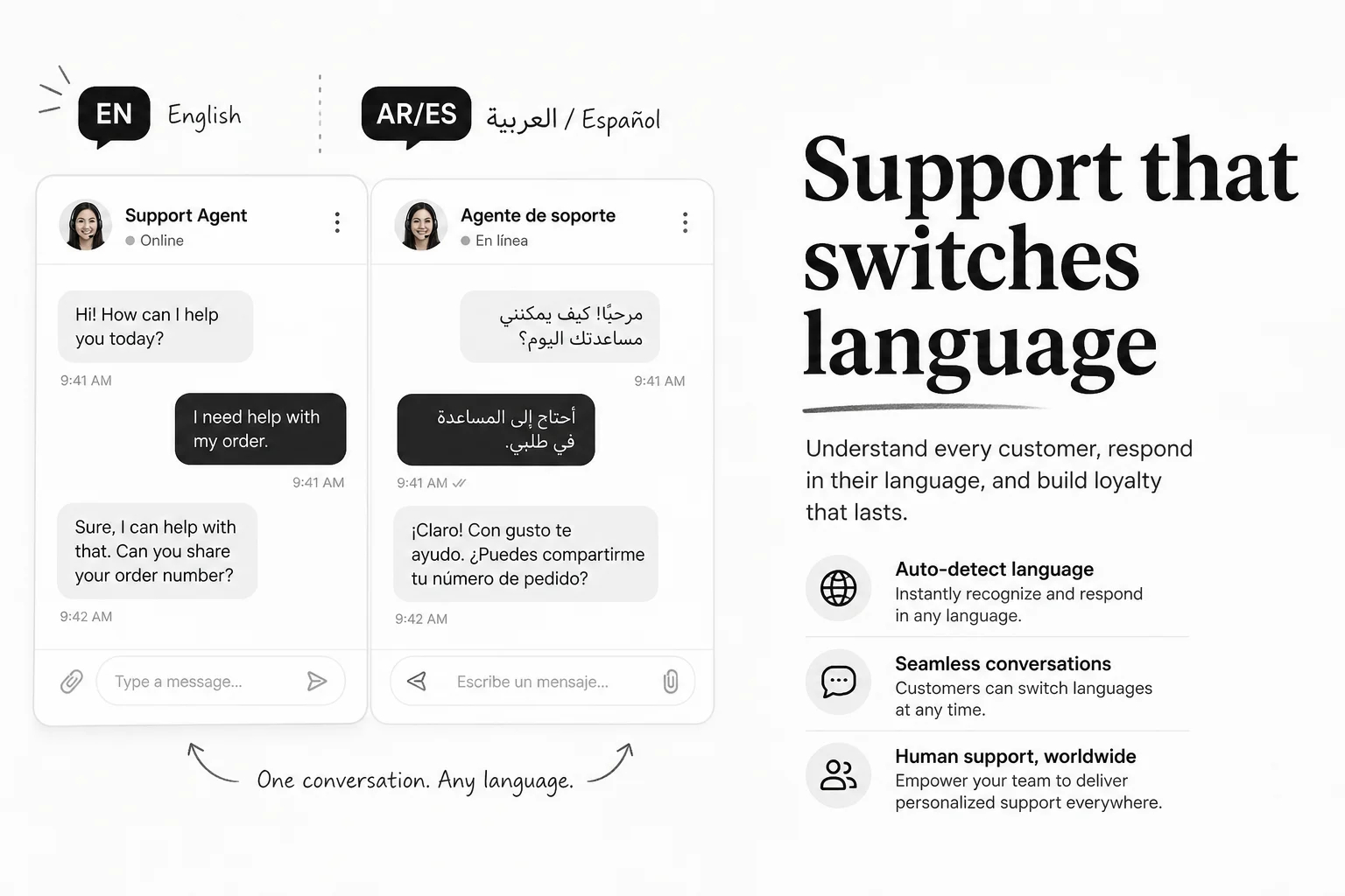 Bilingual Support Agent