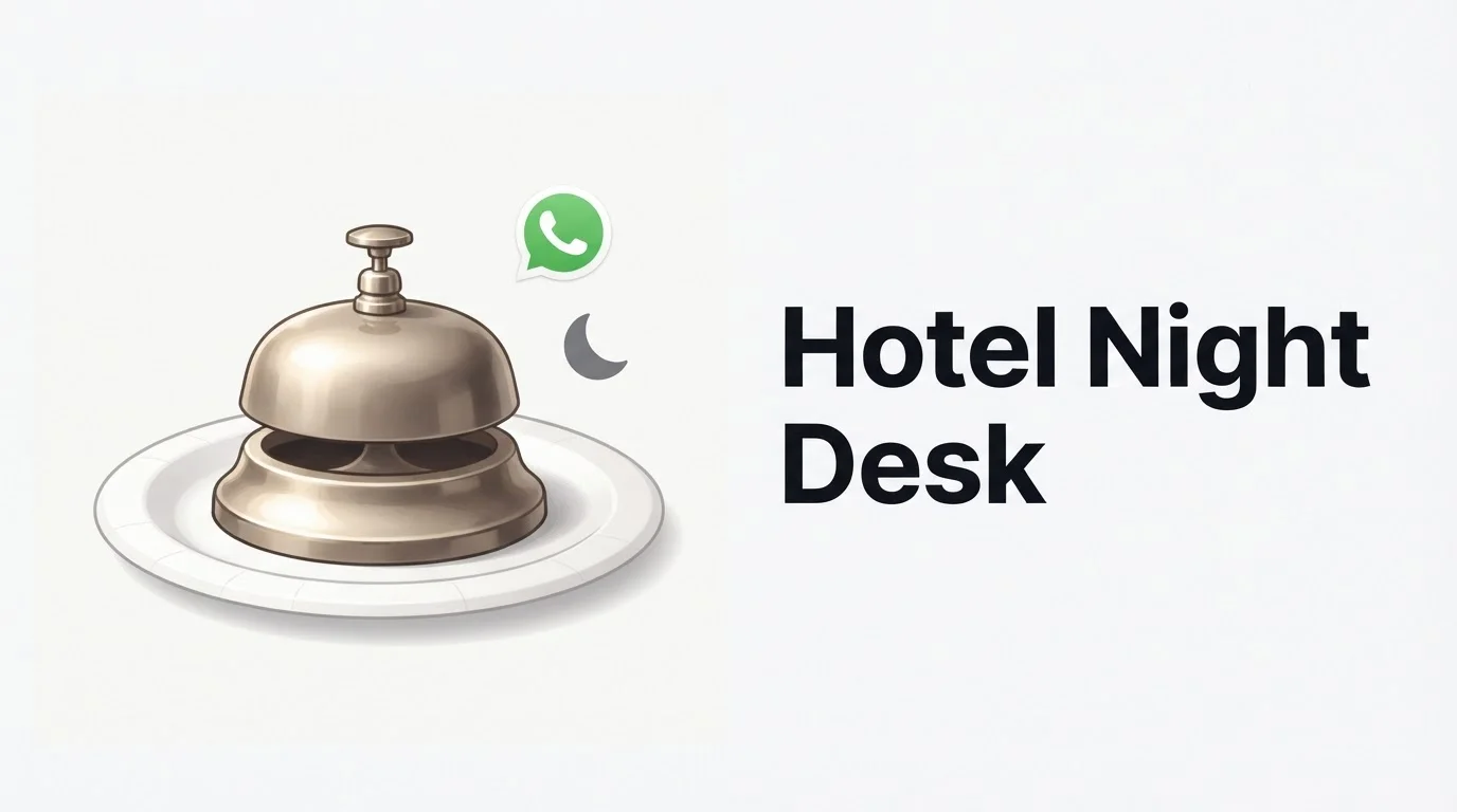 Hotel WhatsApp & Night-Desk Receptionist