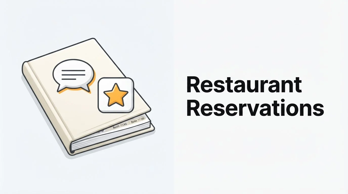 Restaurant & Cafe Reservation + Review Assistant